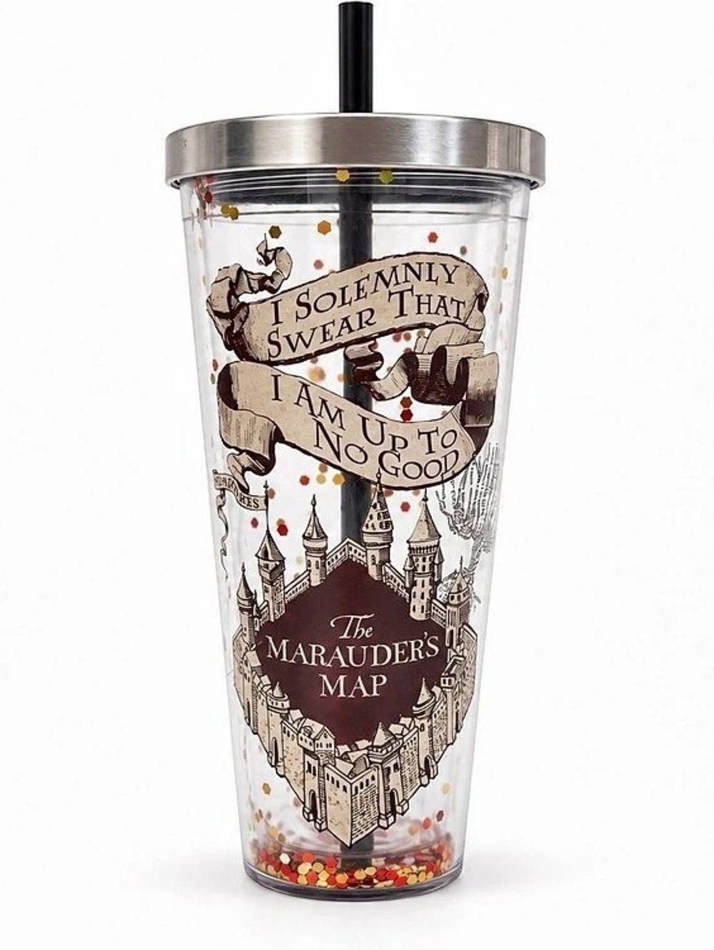 Spoontiques Harry Potter Marauder's Map Glitter Tumbler